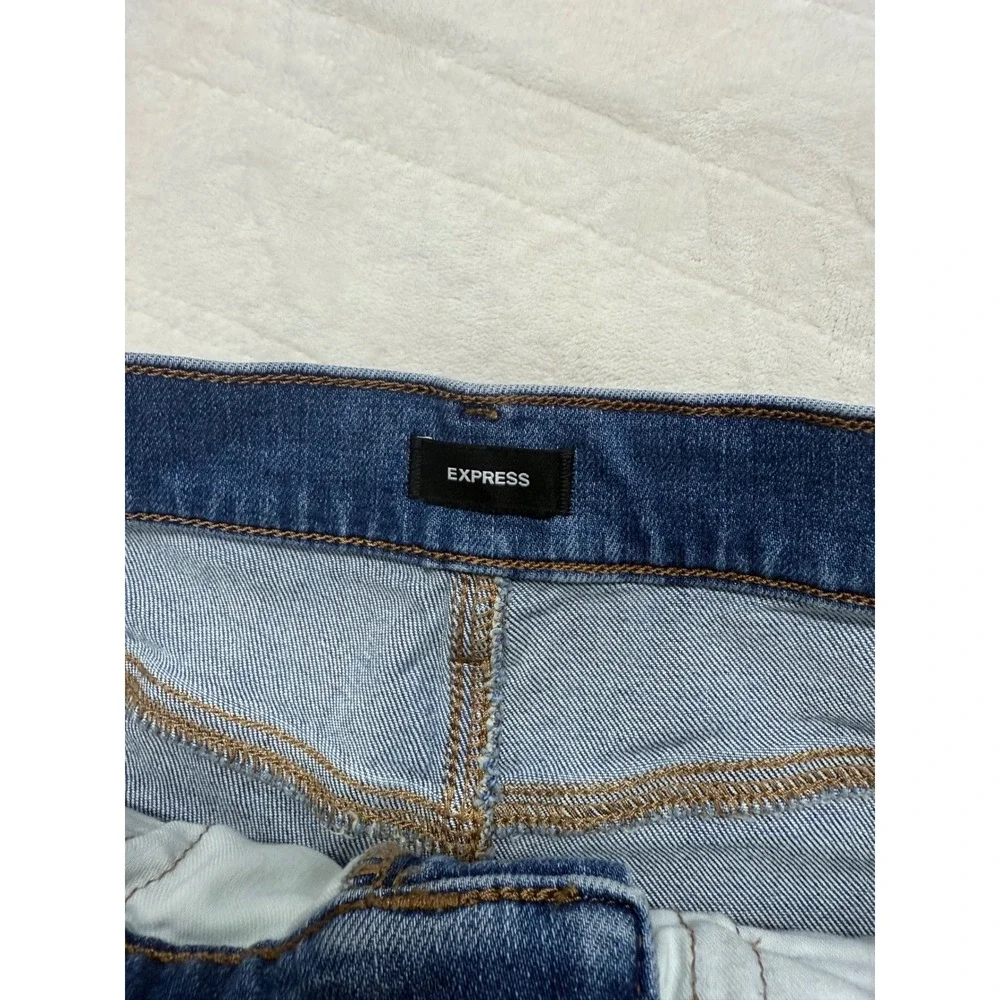 Express Blue Denim Jean Shorts
